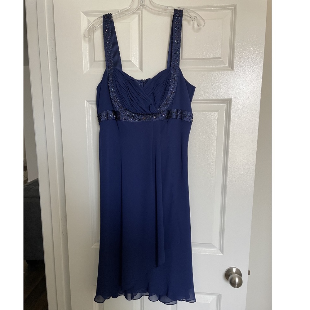 Navy embellished dress